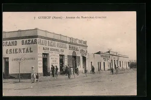 AK Guercif, Avenue du Maréchal Lyautey