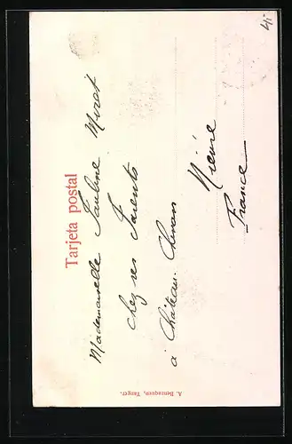 AK Tanger, Une rue du quartier arabe