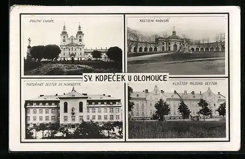 AK Olomouc, Sv. Kopecek, Chrám, Kostelní Nádvorí, Kláster Milosred Sester, Matérinec Sester Sv. Norberta