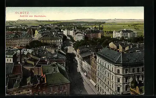 AK Olmütz, Ausblick vom Mauritzturm