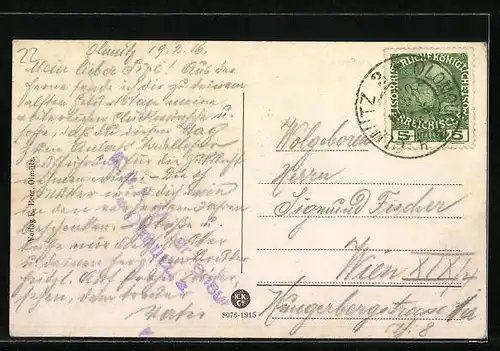 AK Olmütz, Blick vom Mauritzturm