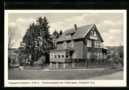 AK Hohegeiss / Harz, Erholungsheim der Erzbergbau Salzgitter AG