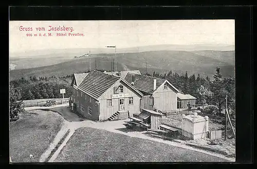 AK Inselsberg / Thür. Wald, Hotel Preussen