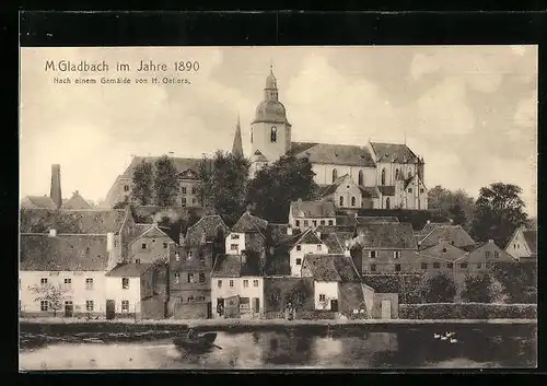 AK Mönchengladbach, Ortspartie aus dem Jahre 1890