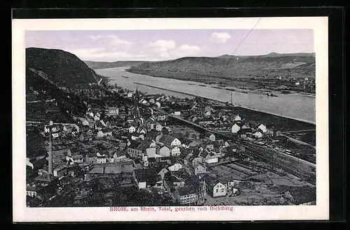 AK Brohl / Rhein, Gesamtansicht, gesehen vom Dicktberg