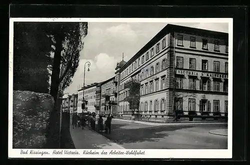 AK Bad Kissingen, Hotel Victoria, Kurheim der Arbeiter-Wohlfahrt