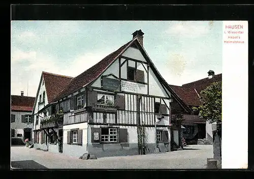 AK Hausen i. Wiesental, Hebel`s Heimathaus