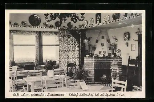 AK Königstein i. Ts., Café Zum fröhlichen Landmann, Erbhof Rettershof