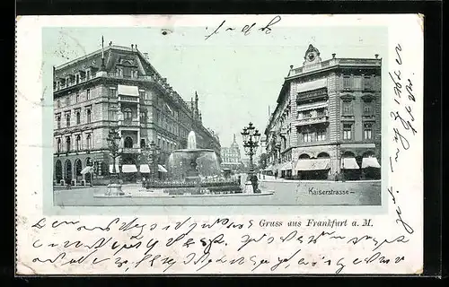 AK Frankfurt a. M., Kaiserstrasse