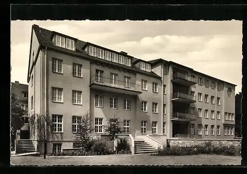 AK Paderborn, Meinwerk Institut, Gartenansicht