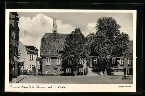 AK Eckernförde, Rathaus und St. Nicolai