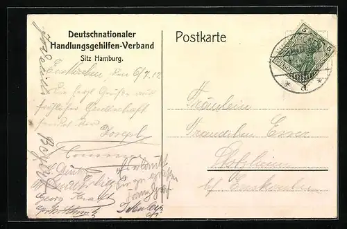 AK Hamburg-Neustadt, Verbandshaus des D. H. V. (Deutschnationaler Handlungsgehilfen-Verband)