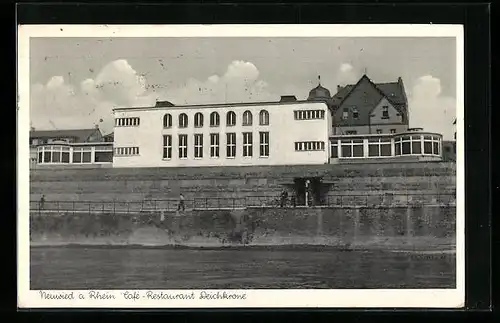 AK Neuwied a. Rhein, Café-Restaurant Deichkrone