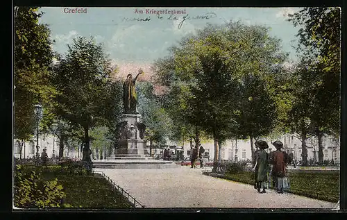 AK Krefeld, Kriegerdenkmal