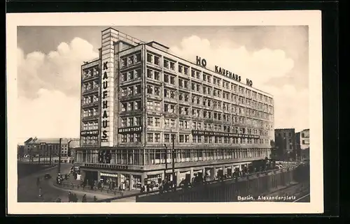 AK Berlin, HO Kaufhaus auf dem Alexanderplatz