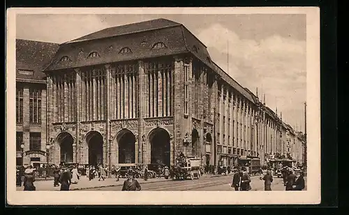 AK Berlin, Strassenbahnen in der Leipzigerstrasse