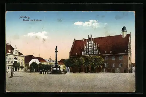 AK Jüterbog, Markt mit dem Rathaus