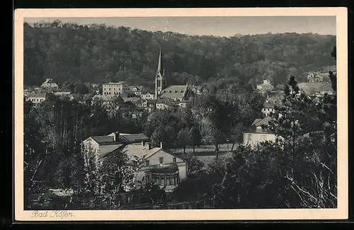 AK Bad Kösen, Blick zur Kirche in der Stadt