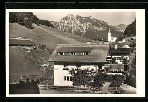 AK Tiefenbach über Oberstdorf im Allgäu, an der Pension Haus Lassmann