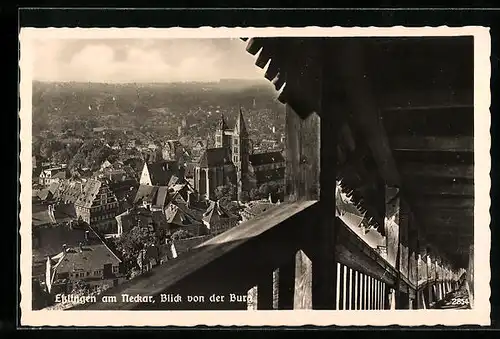 AK Esslingen am Neckar, Blick von der Burg auf die Stadt