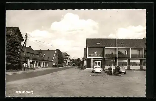 AK Rehburg, auf der Strasse vor der Volksbank