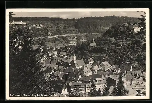 AK Neuenbürg im Schwarzwald, Generalansicht der Stadt