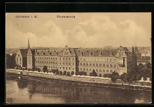 AK Grimma i. S., Blick auf die Fürstenschule