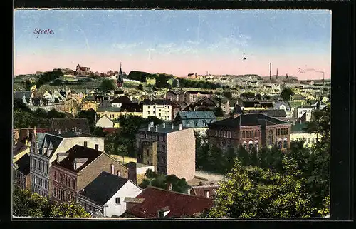 AK Steele, Generalansicht mit Blick auf den Kirchturm