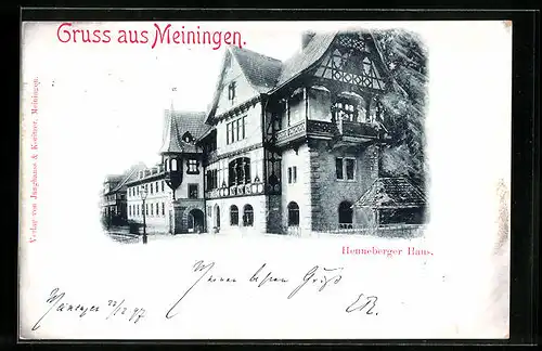 AK Meiningen, am Henneberger Haus