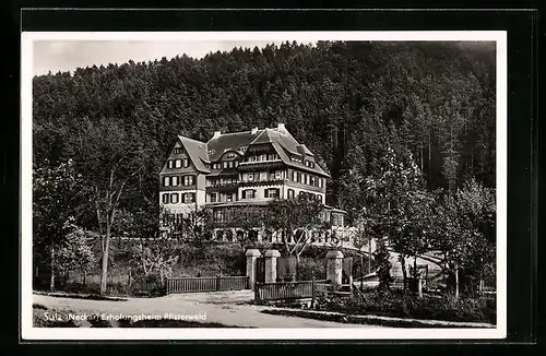 AK Sulz am Neckar, vor dem Erholungsheim Pfisterwald