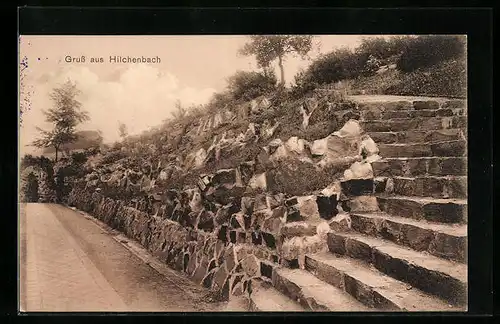 AK Hilchenbach, am Treppenaufgang