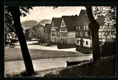 AK Hilchenbach im Siegerland, auf dem Marktplatz