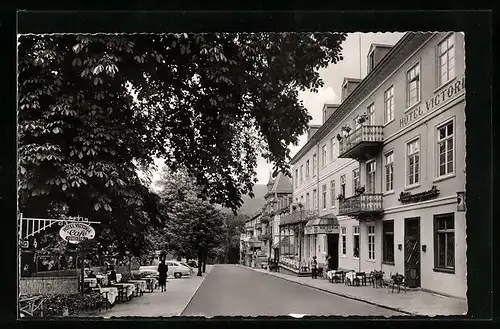 AK Schlangenbad im Taunus, Blick in die Rheingauerstrasse