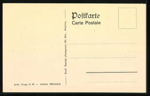 AK Essen a. d. Ruhr, Kolonie Alfredshof, Friedrich Krupp A. G.