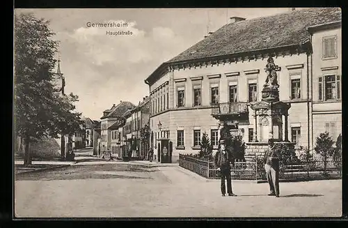 AK Germersheim, Gnadenbild auf der Hauptstrasse
