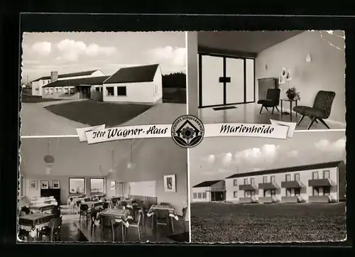 AK Marienheide, Ilse Wagner-Haus, Deutsches Schullandheim, im Gastraum, Aufenthaltsraum