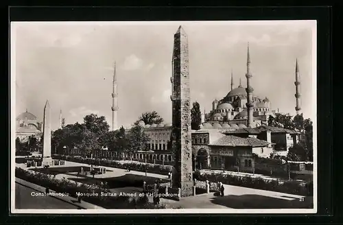 AK Constantinople, Mosquèe Sultan Ahmed et l`Hippodrome