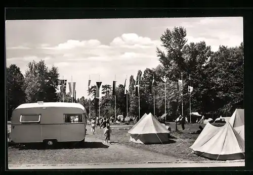 AK Balaton, Zeltplatz am Plattensee
