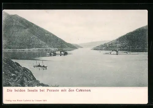 AK Perasto, Die beiden Inseln mit den Catenen