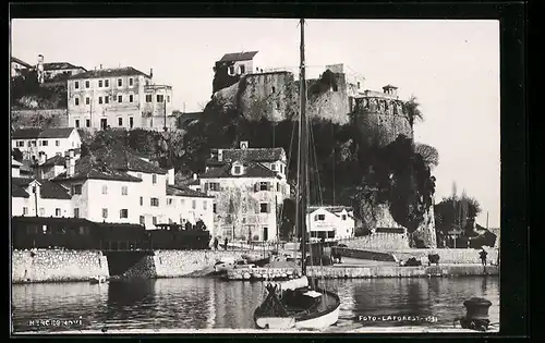 AK Hercegnovi, Teilansicht mit Burg