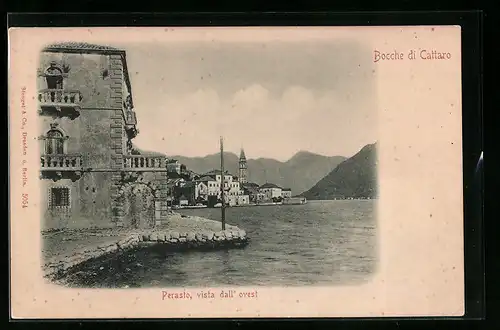 AK Cattaro, Perasto, vista dall` ovest