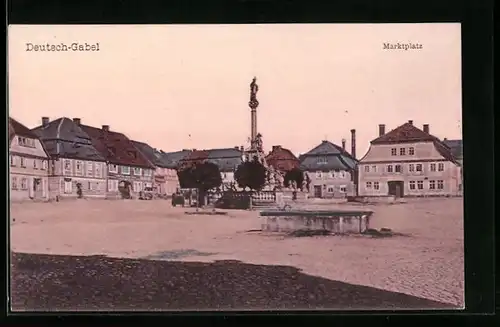 AK Deutsch-Gabel, Marktplatz