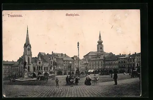 AK Trautenau, Marktplatz