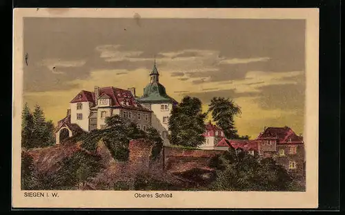 AK Siegen i. W., Oberes Schloss