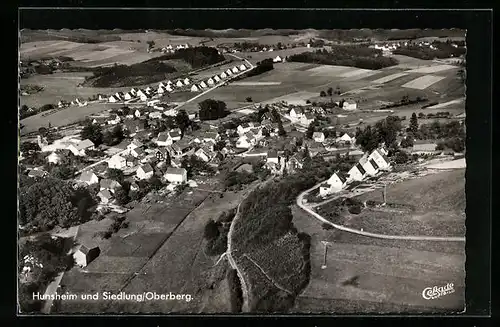 AK Hunsheim und Siedlung /Oberberg, Gesamtansicht vom Flugzeug aus