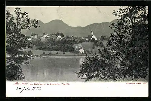 AK Murnau am Staffelsee, Blick von der Bonifacius Kapelle