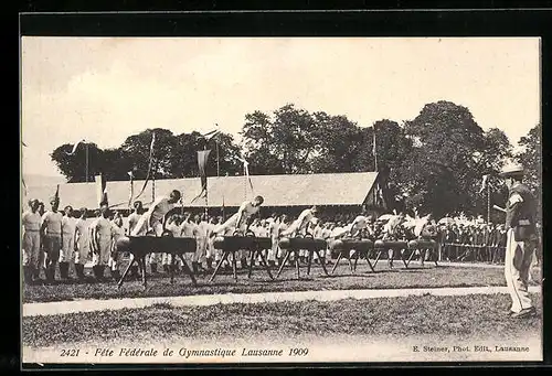 AK Lausanne, Fete Fèdèrale de Gymnastique 1909