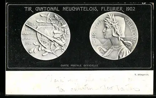 AK Neuchatel, Tir Cantonal Neuchatelois, Fleurier 1902, Schützenfest