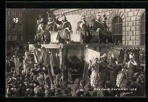 AK München, Festumzug zum Karneval 1929