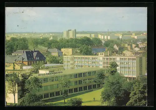 AK Rostock, Ostsee-Druck mit Blick auf die Südstadt